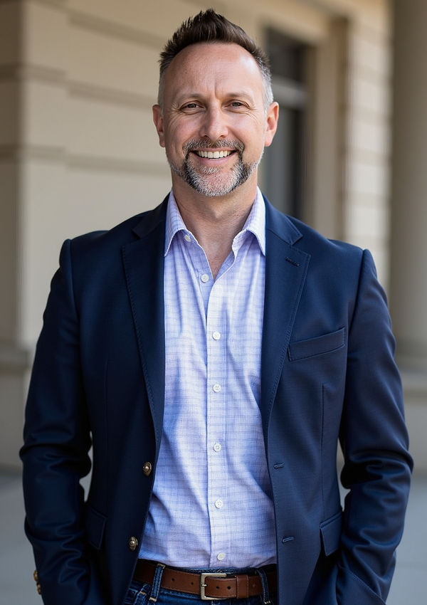 Portrait of BE financial services principal, Matt Barnes.