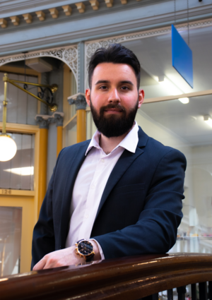 Portrait of BE financial services principal, Noah Barnes.